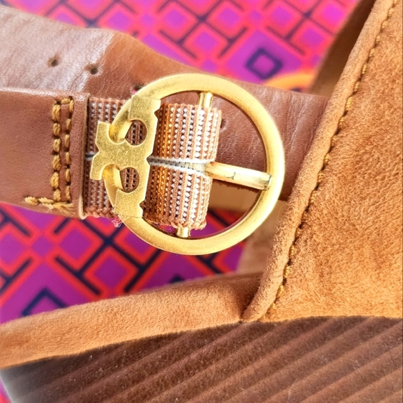 Tory Burch Shelby block heel sandal new in box size 7.5 - Picture 6 of 11